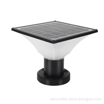 High Quality Outdoor Post Garden Gate LED Solar Pillar Light with Remote Control